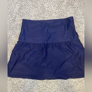 Island Escape Navy Swim Skirt